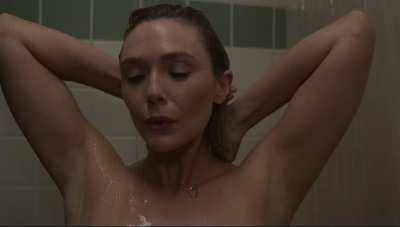 I would love to join Elizabeth Olsen in the shower