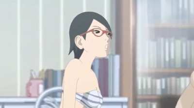 Sarada fodendo a hinata com força