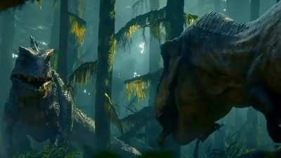 In terms of behavior and movements, this is probably the most realistic dinosaur fight in the JP/JW franchise.