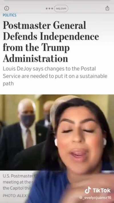 For people who want to describe the current situation regarding the USPS to their Hispanic families (Note: all info in Spanish)