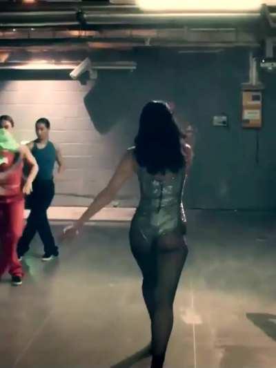 Dua Lipa in nylon tights