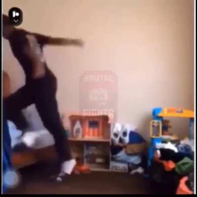 Guy assaults girlfriend after prank.