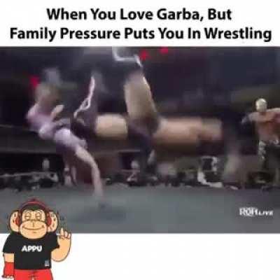 When You Love Garba, But Family Pressure Puts You In Wrestling