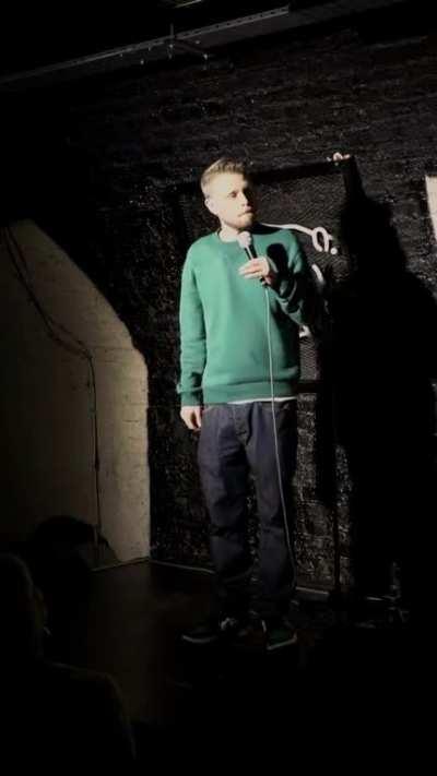 Woman tells comedian not to joke about Parkinson's. He does not comply