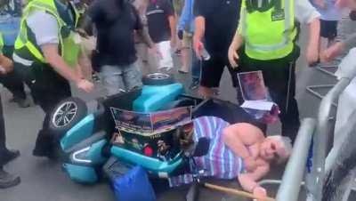 Peak physical specimen on their way to the pub stopped by coppers