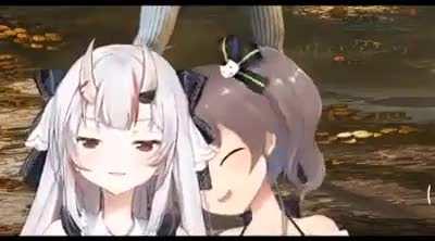 Matsuri & Ayame てえてえ moment