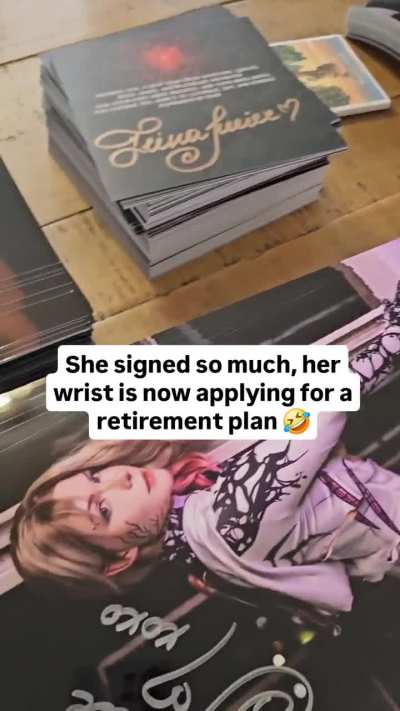 Too much work for her...