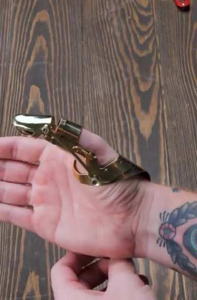 Making a prosthetic thumb.