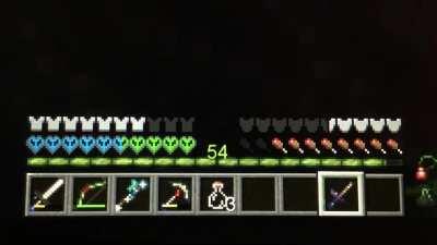 Playing SevTech: Ages on Hardcore. Made it to Age 3 so far, and my paranoia of death definitely shows.