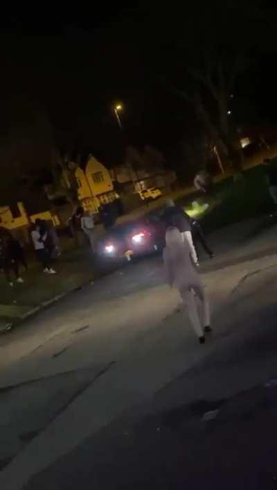 How did he not get his head crushed there?! 