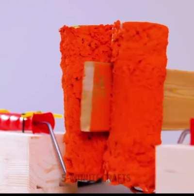 Takes less time, less effort, to paint with a brush though..