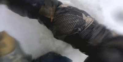 Guys lost their motorcycles on ice