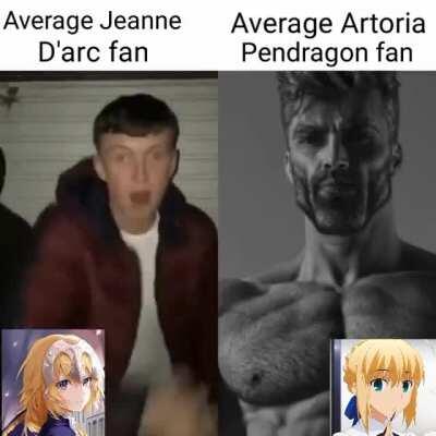 Average Jeanne fan vs average artoria fan