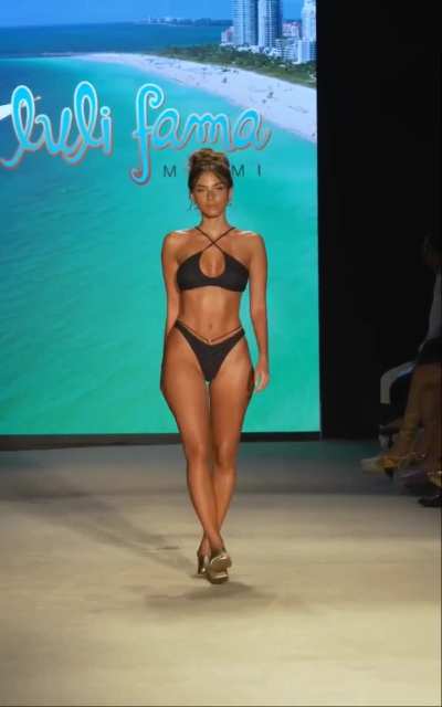 Dian Schwartz - Luli Fama, Miami Swim Week 2024 (2 walks)