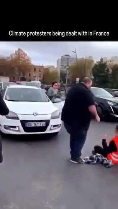 Clearing the road of obstructions in France