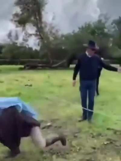 Look at Grandpa, girls