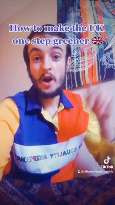 There's a trend on TikTok where you share all the things you're going to do to make the UK #onestepgreener, like turn out the lights and wash your dishes before you put them in the washing machine, these are my top tips 🇬🇧🌱❤️