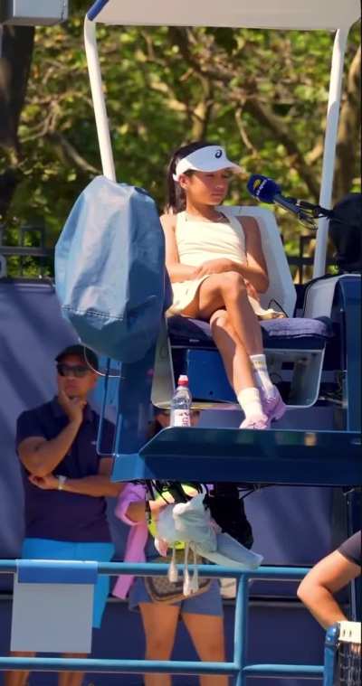Eva on the practice courts at the US Open 🗽🇺🇸