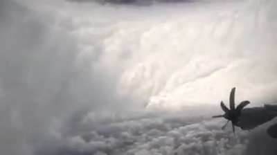 Eye of the category 5 hurricane Melissa