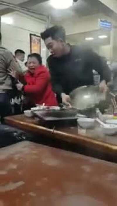 So people gets crazy during buffet happy hours.