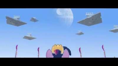 Chad edits a tv series and a movie to make a funny joke