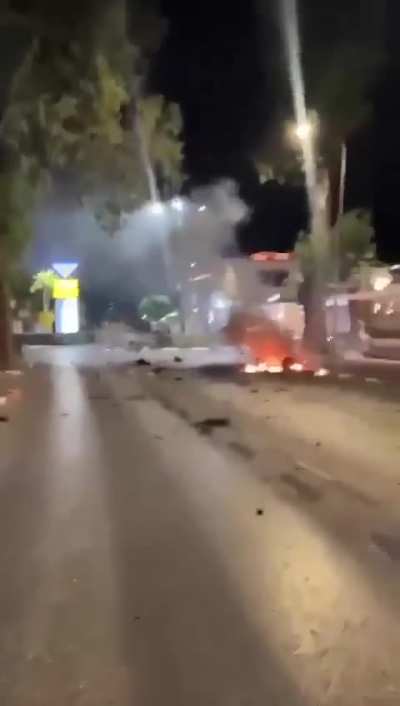 Center of Tel Aviv post Iranian missle strike