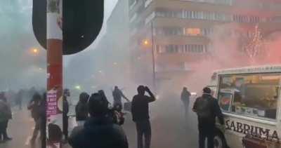 Can't stop a Belgian from trying to sell waffles