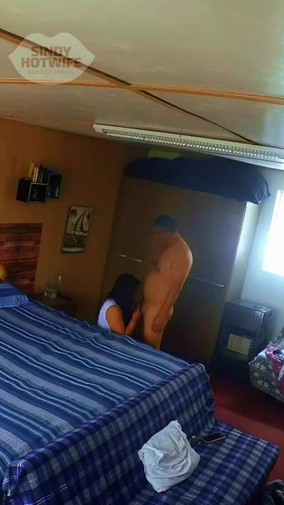Sometimes my wife works as an escort; she dresses up as a schoolgirl and gets down on her knees to suck her client's dick! Ugh, that's so hot!