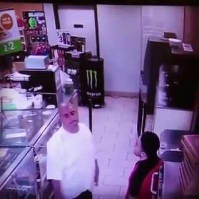 Punching a 7eleven employee