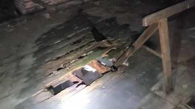 Grafton State Mental Hospital (built 1901), attic. [OC]