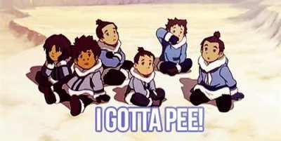 when you have to pee