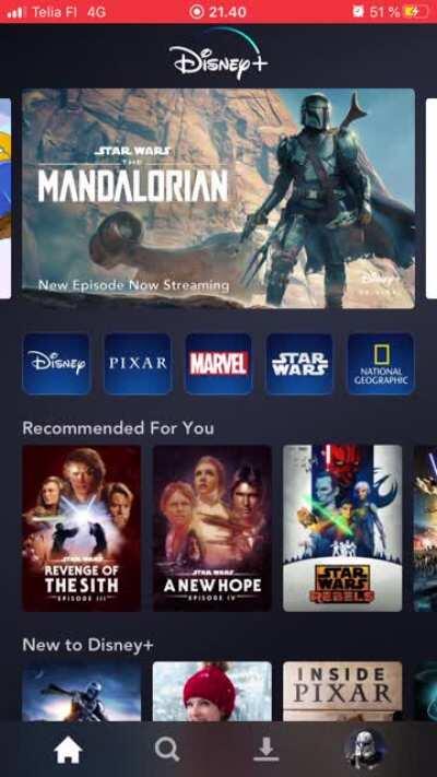 I guess pornhub is better than disney+