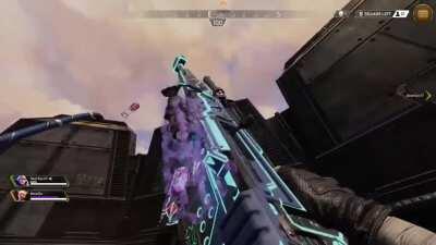 Thanks to my horrible WiFi, I got the coolest visual glitch possible. My Kraber now looks like something straight out of Destiny.