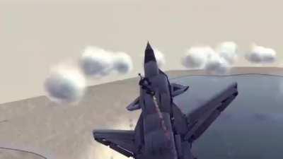 F-16 dodging Iraqi SAM's, Jan 19, 1991, be like: