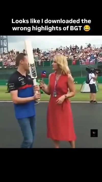 Wrong BGT? More fun if you are an F1 fan from Ind/Aus