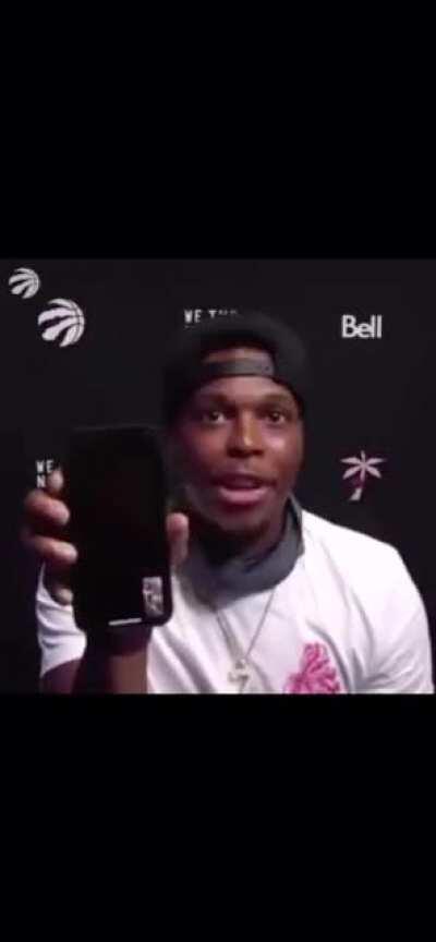 Drake FaceTimes Lowry during his post game conference 😭☠️