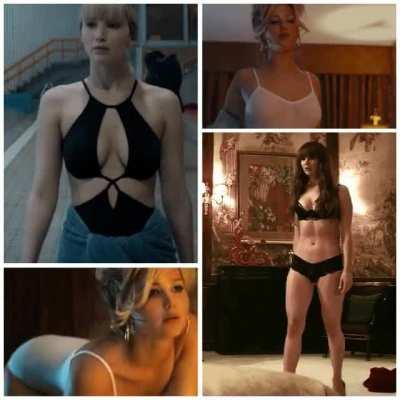 Jennifer Lawrence is always going to be my favourite to jerkoff to...... Love that thick body of hers.