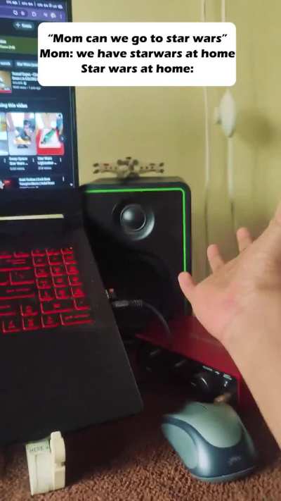 Did some vfx. Composited and animated a 3D modeled Xwing