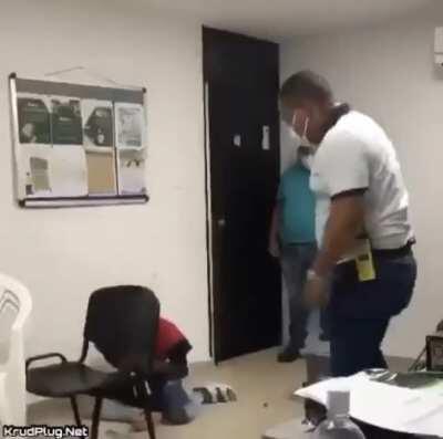 Man in Columbia chokeslammed into wall by police for not wearing a mask