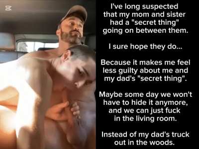 I bet mom knows what we're really up to, when we go to 