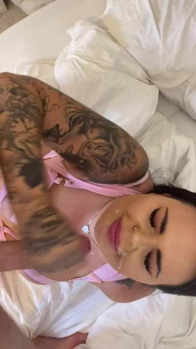 Milking every drop from his cock