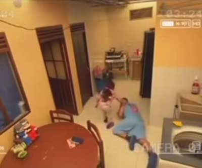 Helping dad to stop choking