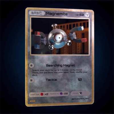 I'm back with my Magnemite as a Pokémon Card GIF!
