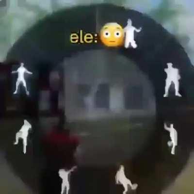 Elas piram no gelo agachado 😍👍