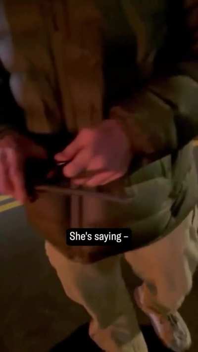 Footage of Mahmoud Khalil being arrested and dragged into an unmarked car by ICE Agents in front of his wife