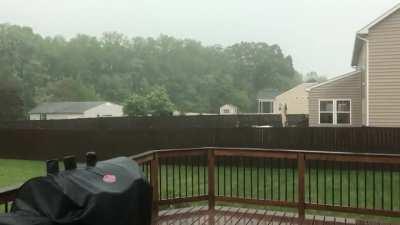 First thunderstorm of 2021 for us.