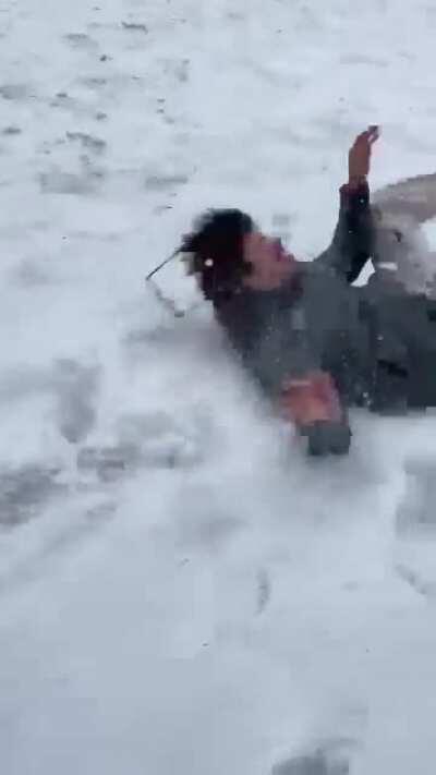 Even the glasses come off