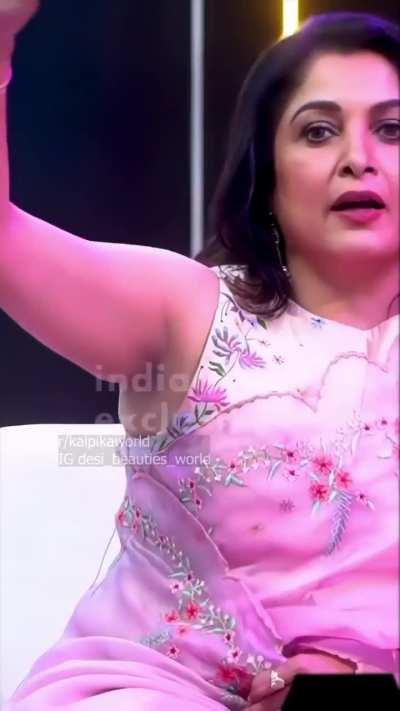 South MILF Ramya Krishnan sexy armpits in sleeveless blouse
