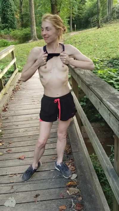 Tits out at a park in Salisbury