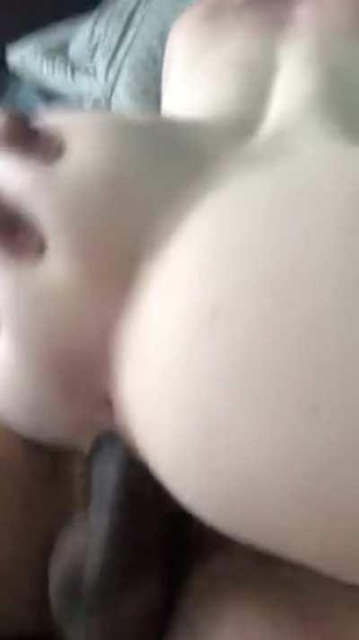 Pale girl lets BBC smash anytime